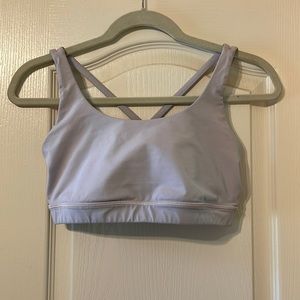 Lululemon Energy Bra, light pink, faded, size 8